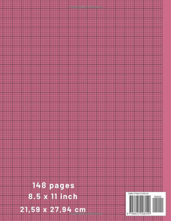 Vista 2 de MILLIMETER SHEETS Graph paper notebook for Architects, Engineers & Designers - graph paper composition notebook for students, math, science, art-148