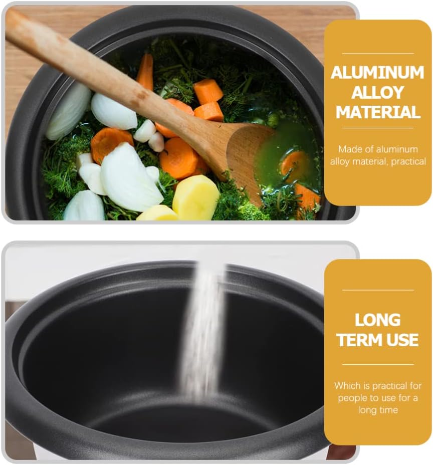 DOITOOL Rice Cooker Inner Pot Rice Cooker Insert Non-Stick Inner Liner 1.5L Aluminum Alloy Inner Cooking Pot Electric Cooker Accessory Rice Maker Container for Kitchen Cooking