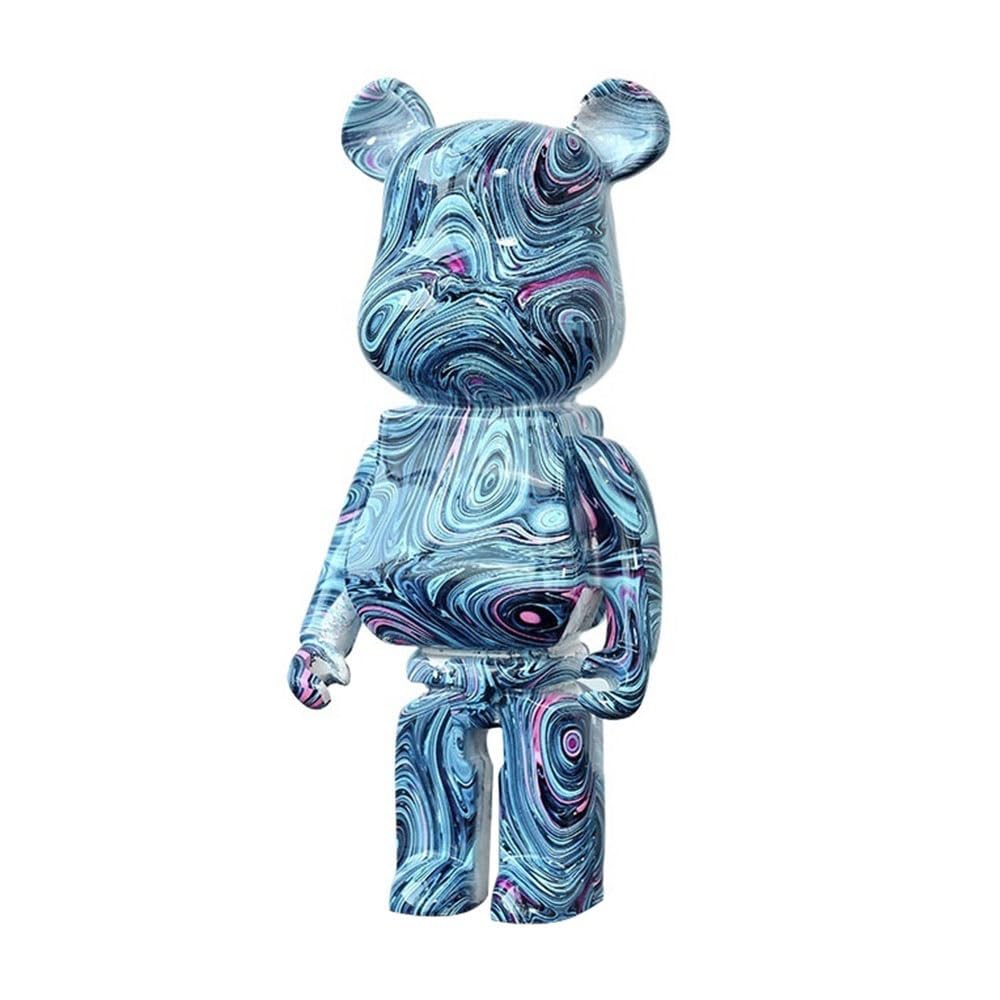 HQDFCNM Bearbrick, 12 * 9 * 27CM Violent Bear Desktop Decorative Figurine Showcase Collection Toy Sculpture