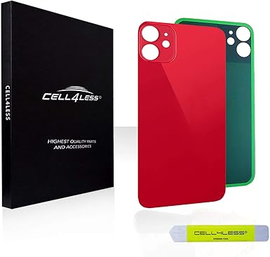 Amazon Com Cell4less Back Glass Replacement Kit For The Iphone 11 Rear Back Glass W Removal Tool No Logo Red Cell Phones Accessories