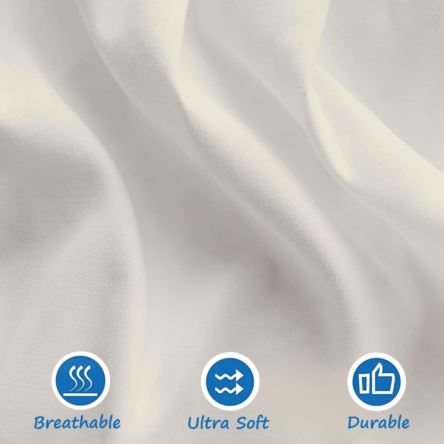 Ivory Crib Bed Skirt 28" x 52" with 14" Drop - Dust Ruffle Crib Skirt with Split Corners - Soft Nursery Standard Crib Toddler Bedding Skirt for Baby Boys or Girls