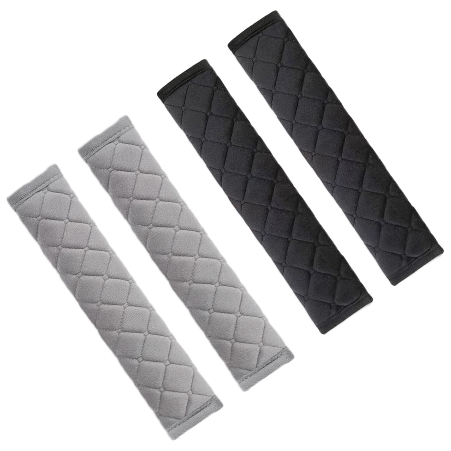 4 Coussinets Ceinture Sécurité Voiture - Protection Épaules Enfant/Adulte, Confort Anti-Frottement