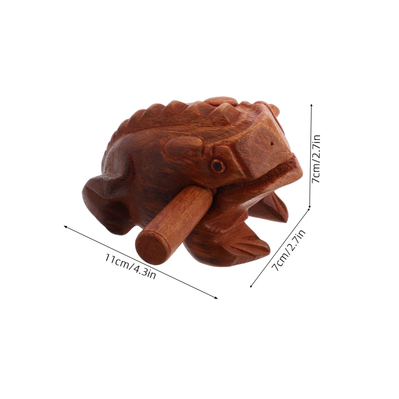 SUPVOX 1Set Lifelike Frog Sound Maker Wood Frog Musical Instrument Durable Percussion Supply for All Ages Crisp and Tone for Authentic Musical Experience