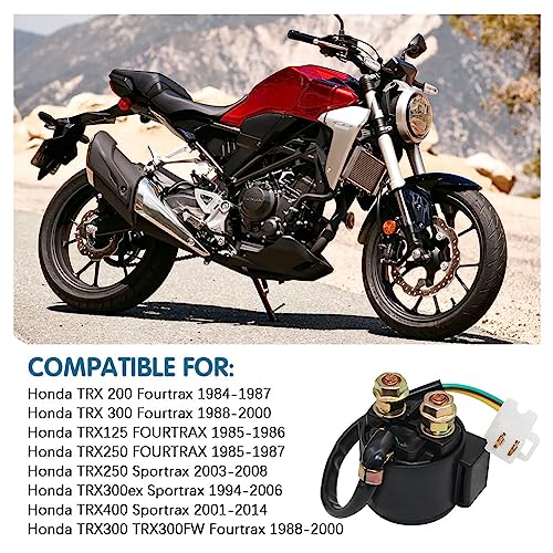 Image of Starter Solenoid Relay for Honda TRX250 Fourtrax 250 1985 1986 1987 / NX250 1988 1989 1990