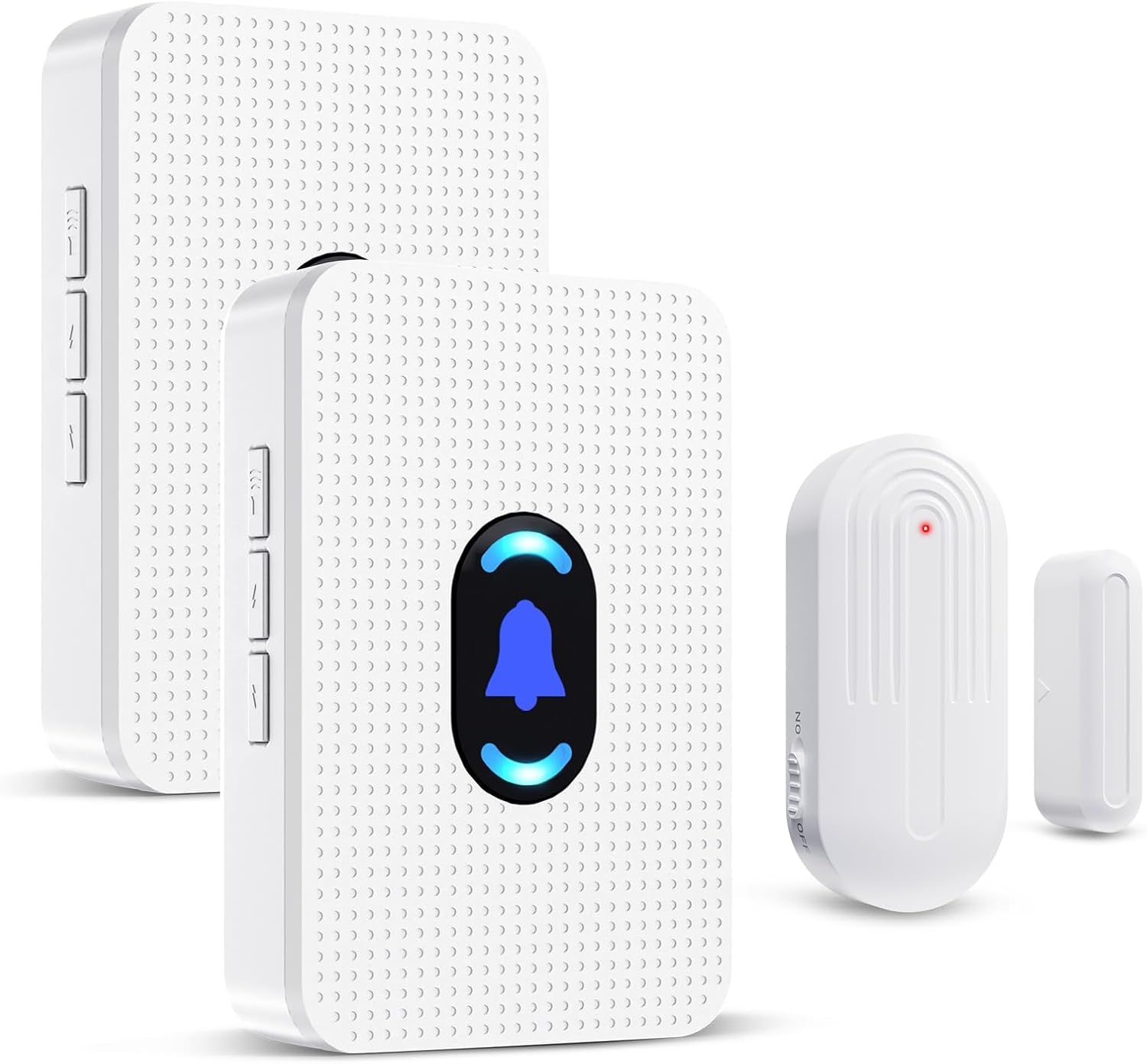 Door Chime, Daytech Wireless Door Sensor Chime When Door Opens, 800ft Range, 20 Chimes, 5 Volume Levels, Mute Mode, LED Indicator for Home/Business/Kids, Door Ringer Alert 1 Sensor + 2 Receivers