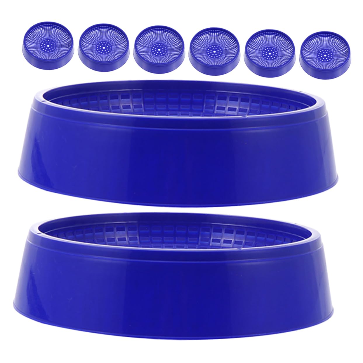 Hemobllo 8 Pezzi Ciotole per Allevamento Piccioni in Plastica Blu, Accessori per Nidi Uccelli, Promuove la Riproduzione Sana, per Allevamento di Piccoli Uccelli