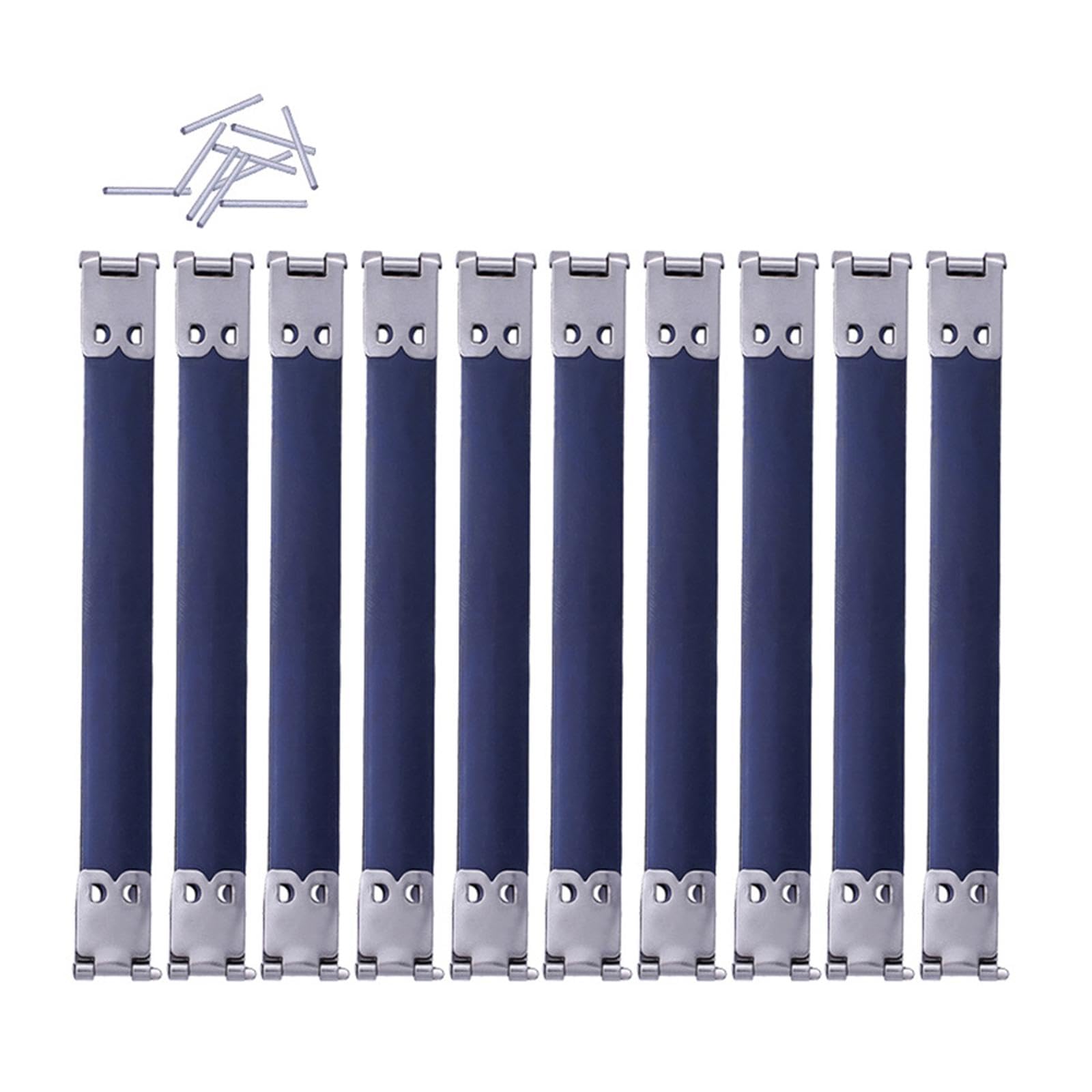10Pcs Metal Internal Squeeze Locking Clasps Flex Closure Frame Hinges Spring Clip Purse Making Accessories for DIY Crafts(10cm)