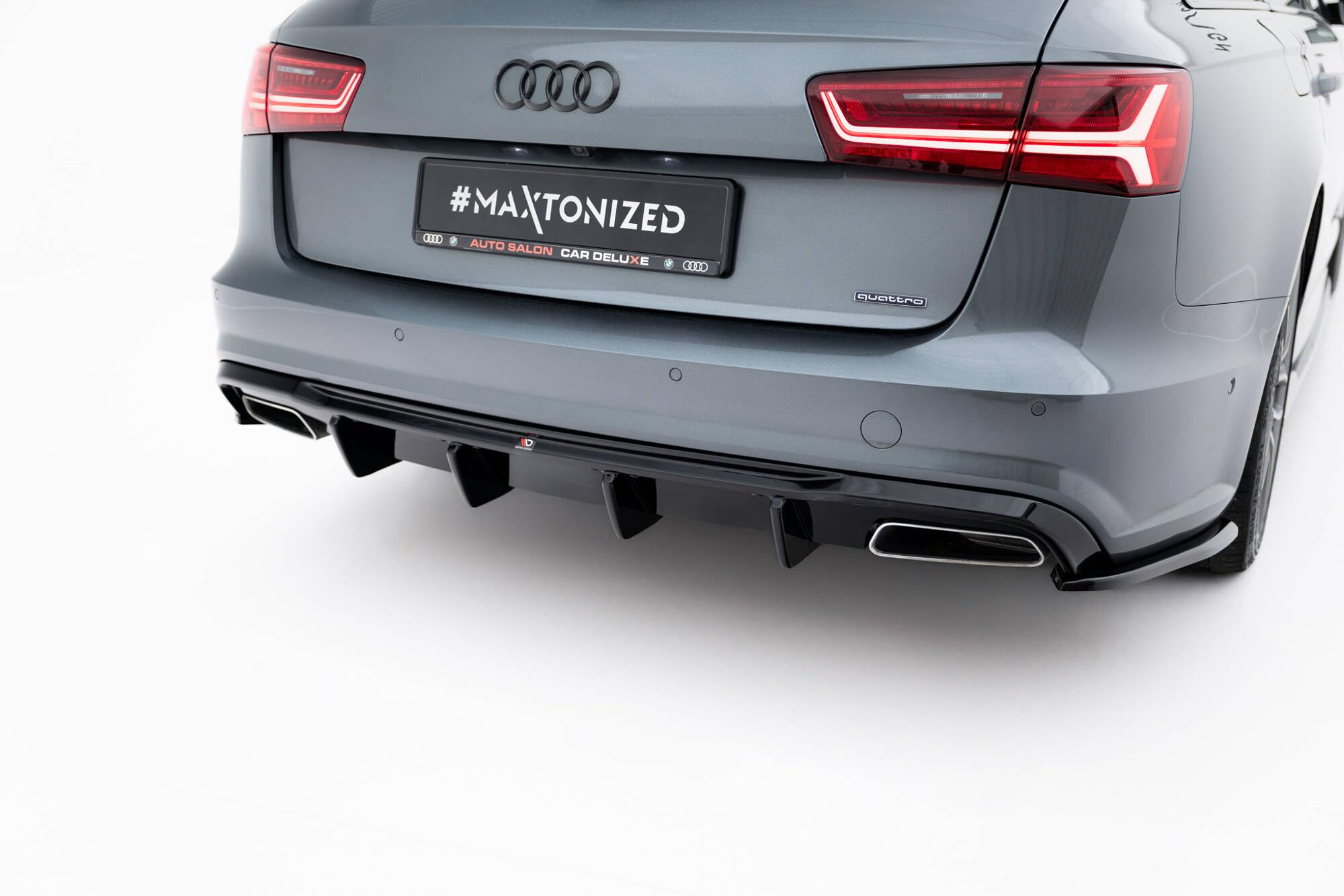 Maxton Design Heckdiffusor V.2 für Audi A6-Sline / S6 / A6 Limousine/Avant C7 Facelift (2014-2017) Hochglanz schwarz
