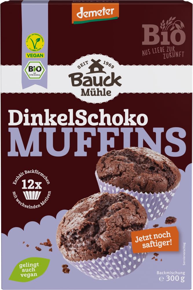 Bio Dinkel Muffins Schoko Demeter 2 x 300 g