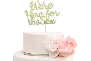 Unforgettable Gender Reveal: 'We're Here for the Sex' Cake Topper for Boy...