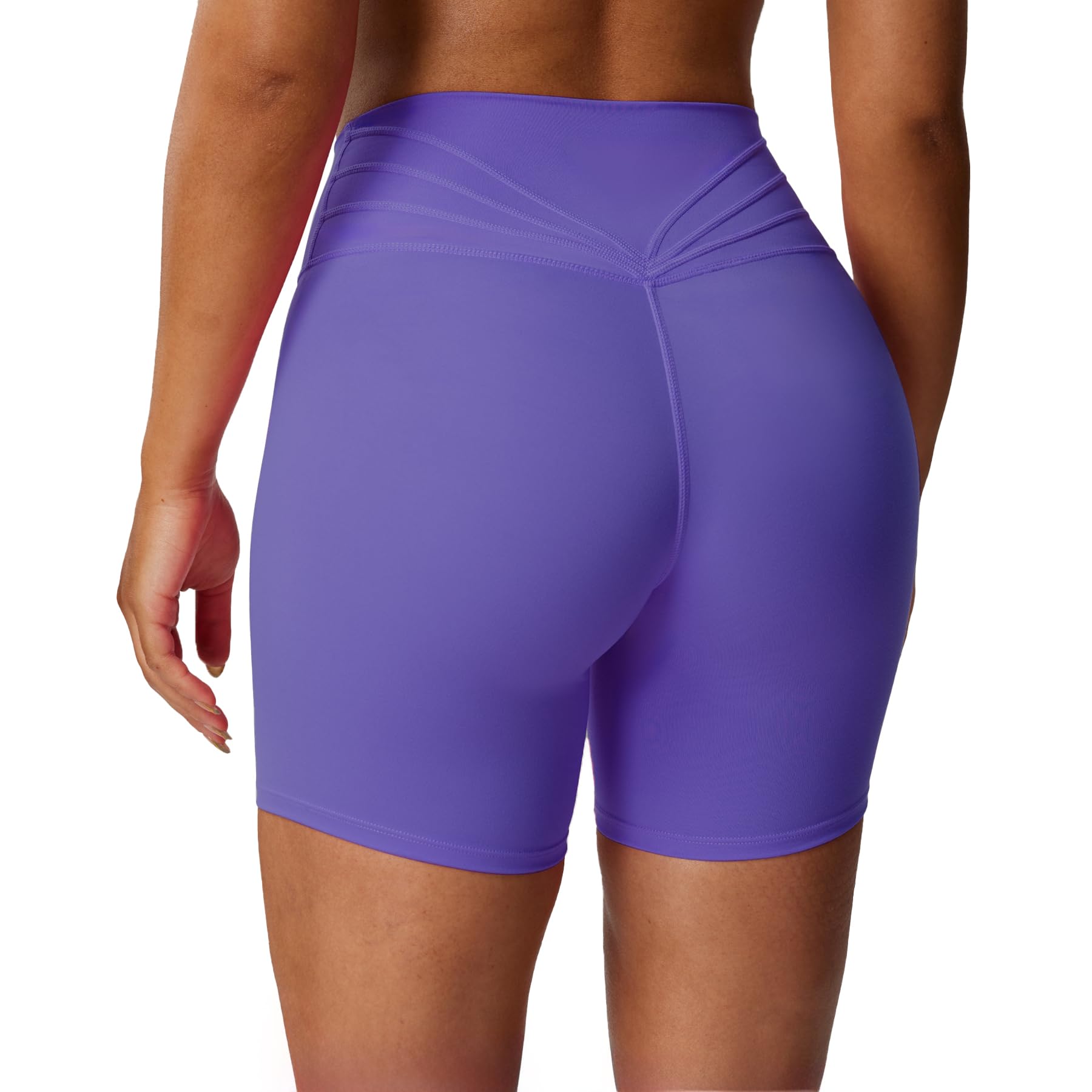 Aoxjox Trinity High-Waist Biker Shorts 6"