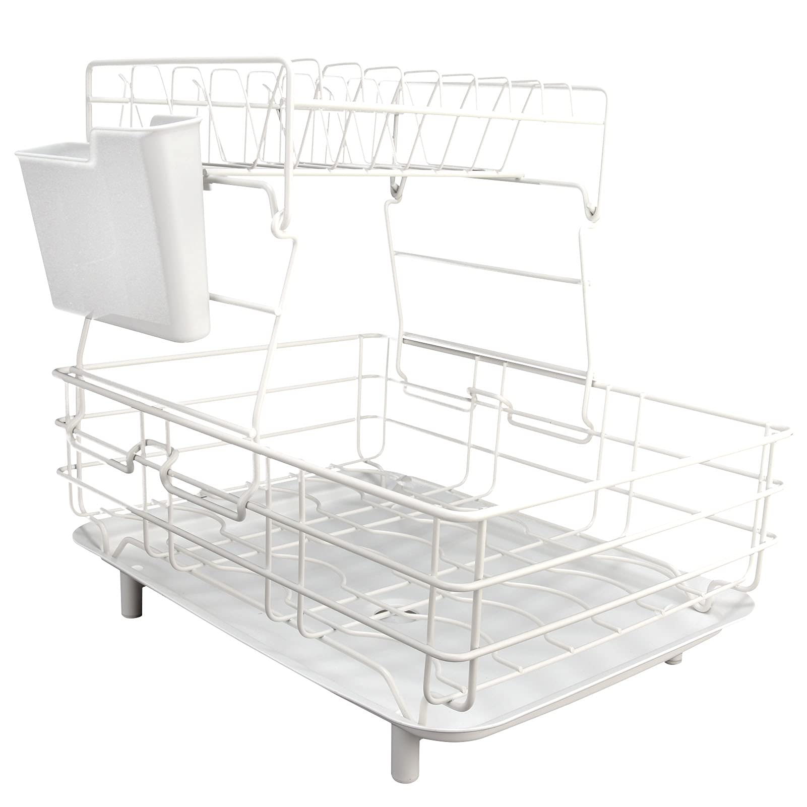 Fdit Soporte para Platos, Cesta para Vajilla, Palillos, Marco para Palillos, Soporte Doble para Platos, Escurridor, Póster, Encimera para Soporte de Exhibición, Estante
