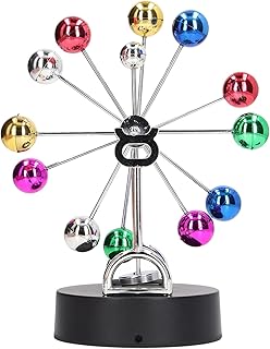 zjchao Perpetual Motion Machine, Electronic Ferris Wheel Balance Toy Tabletop Decorative Ornaments Office Desk Home Decoration Gift Toy