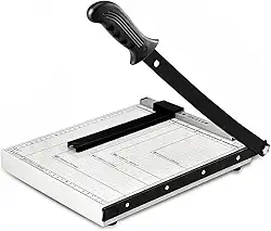 Guilhotina de Papel Profissional com Protetor de Segurança e Trava de Lâmina – Corte Preciso para Cartolina, Papelão, Laminação e Papel A4 – Edição Reforçada 12 Folhas