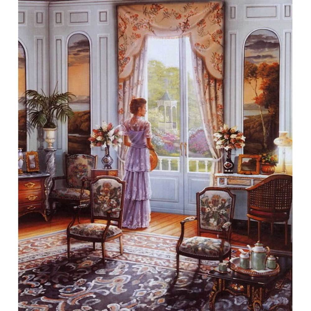 ZHXXFD Diamond Painting Broderie Diamant Kit Complet Stitch Grand Format Fleur 40X50 Enfant Adulte Peinture Diamant Strass Full Paysage Animaux