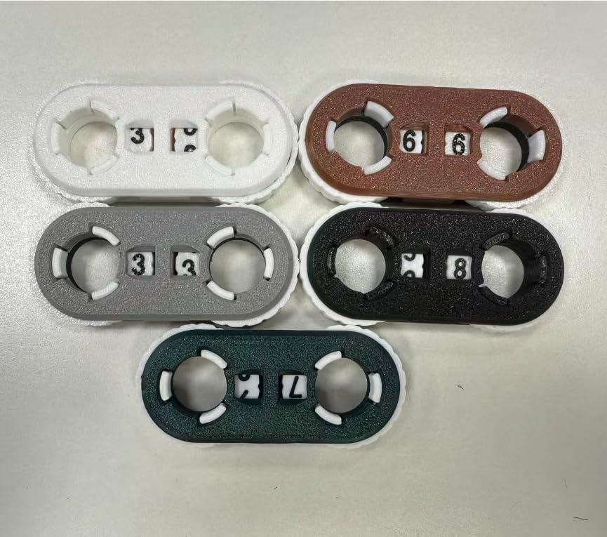 5-Pack 3D Printed Life Counter for MTG– Dark Color, Durable Life Tracker for Magic: The Gathering