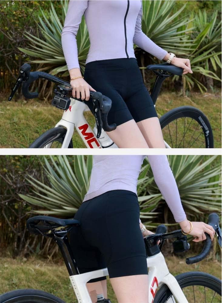 Pantalones Cortos de Ciclismo para Mujer 3D Gel Padded Bike Bicycle MTB Liner Undershorts Breathable Shockproof Quick-Drying
