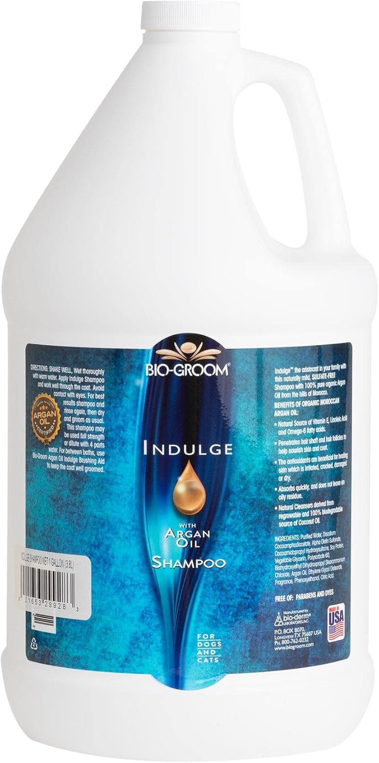 BIO-GROOM Indulge Shampooing à l'huile d'argan, 3,8 l