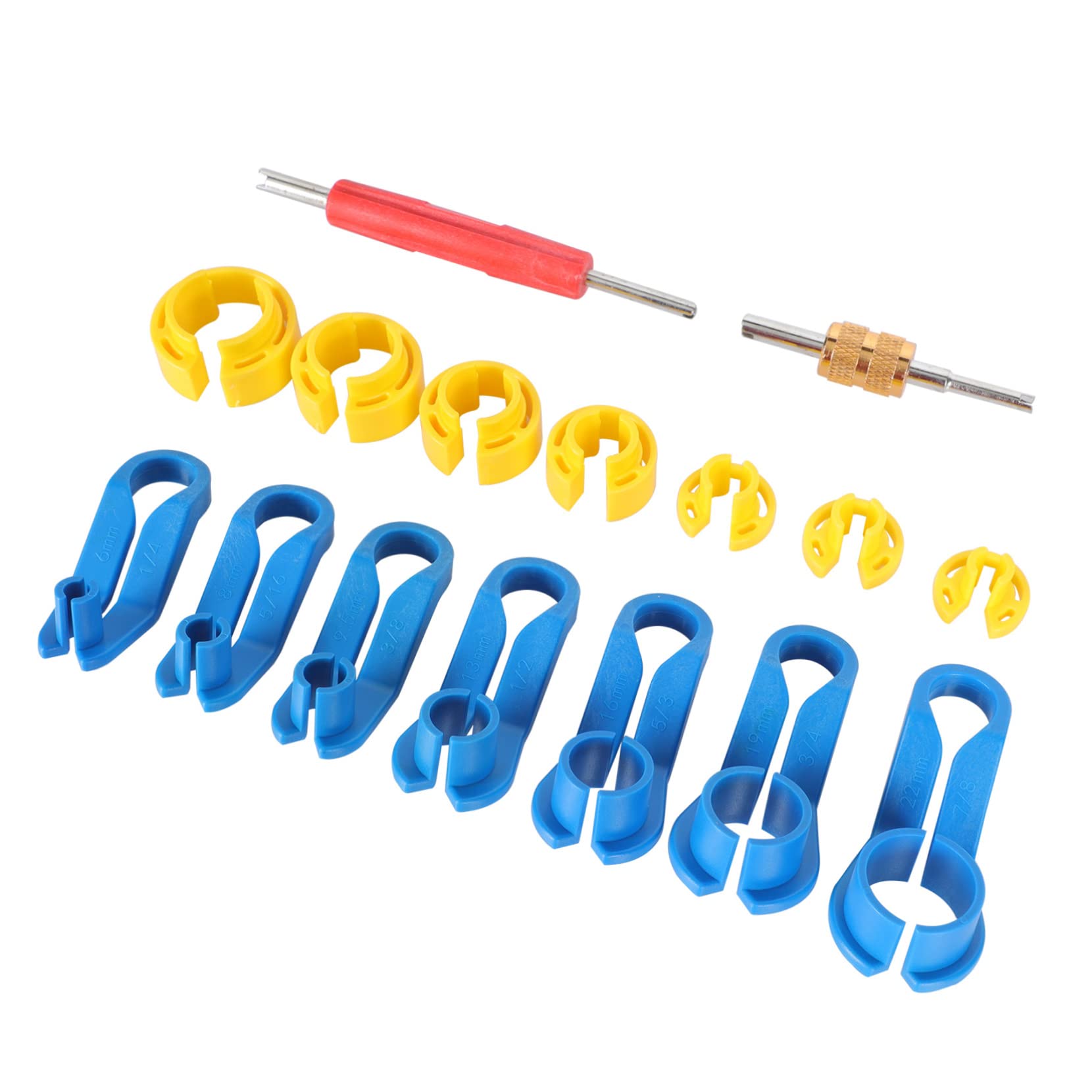 BELLIFFY Automotive Fuel Line Disconnect Tool Set 16pc Supplies Fuel Line Removal Tool