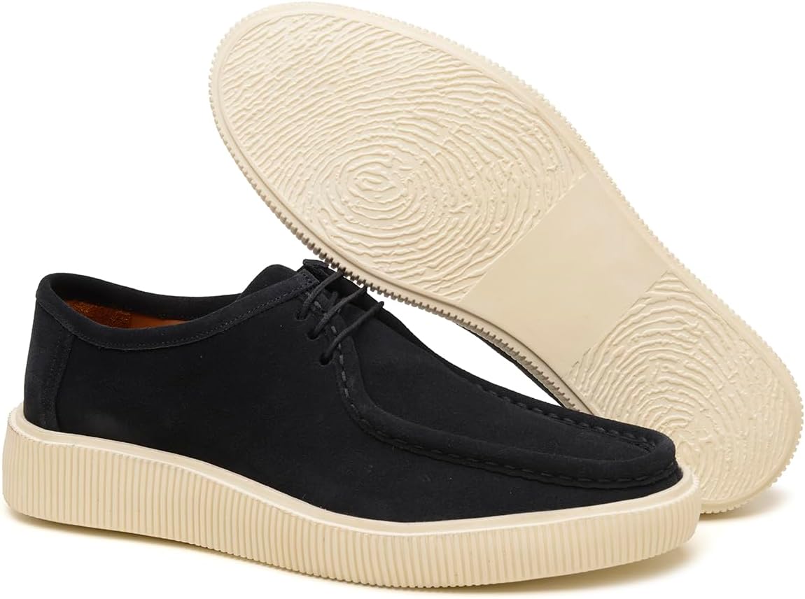 Turunelli Calçados Sapato Masculino Orvieto, Couro Camurça, Palmilha em Gel Anatômica, Forro em Couro, Solado Leve, Casual e Elegante, Numeração 37-45