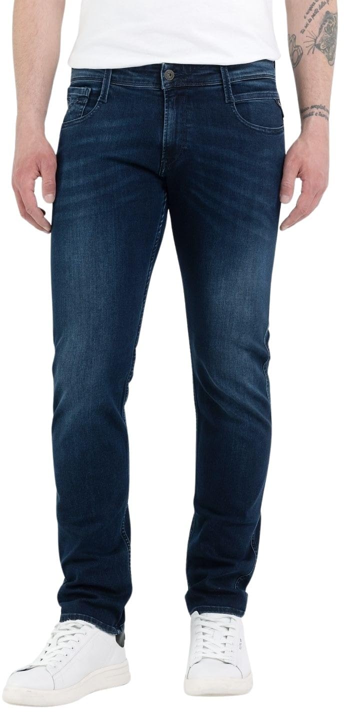 REPLAYMen's Anbass Slim Fit Jeans with Power Stretch