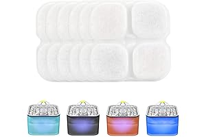 Crystal Cat Water Fountain Filters: 6-Pack for 3L Fountains