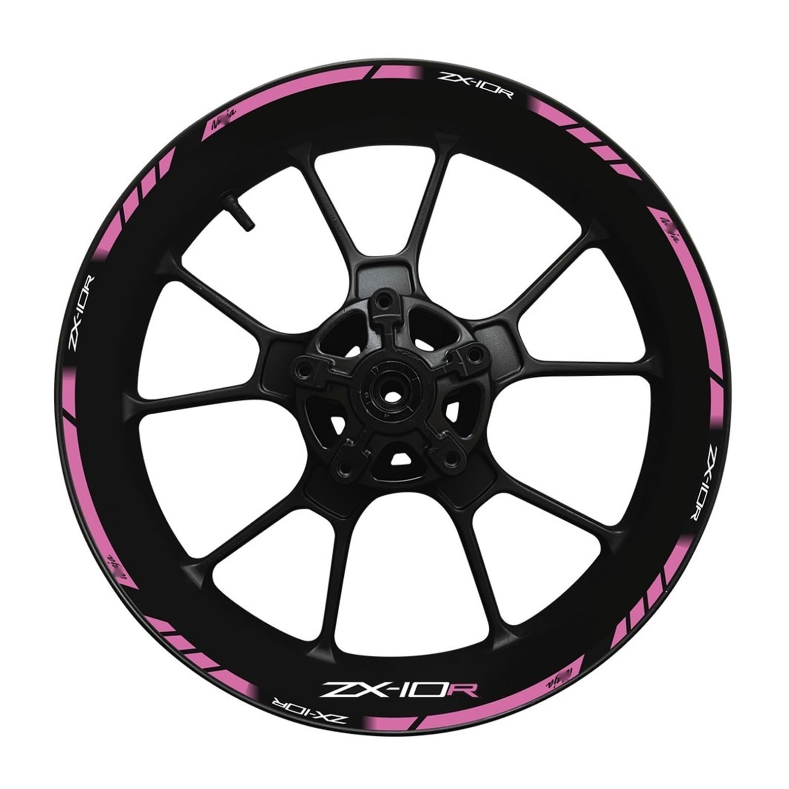 for for N&INJA for Zx-10r Motorcycle Wheel Hub Decal Set Decorative Protection for Zx10r for ZX 10R Rim Reflective Sticker(18)