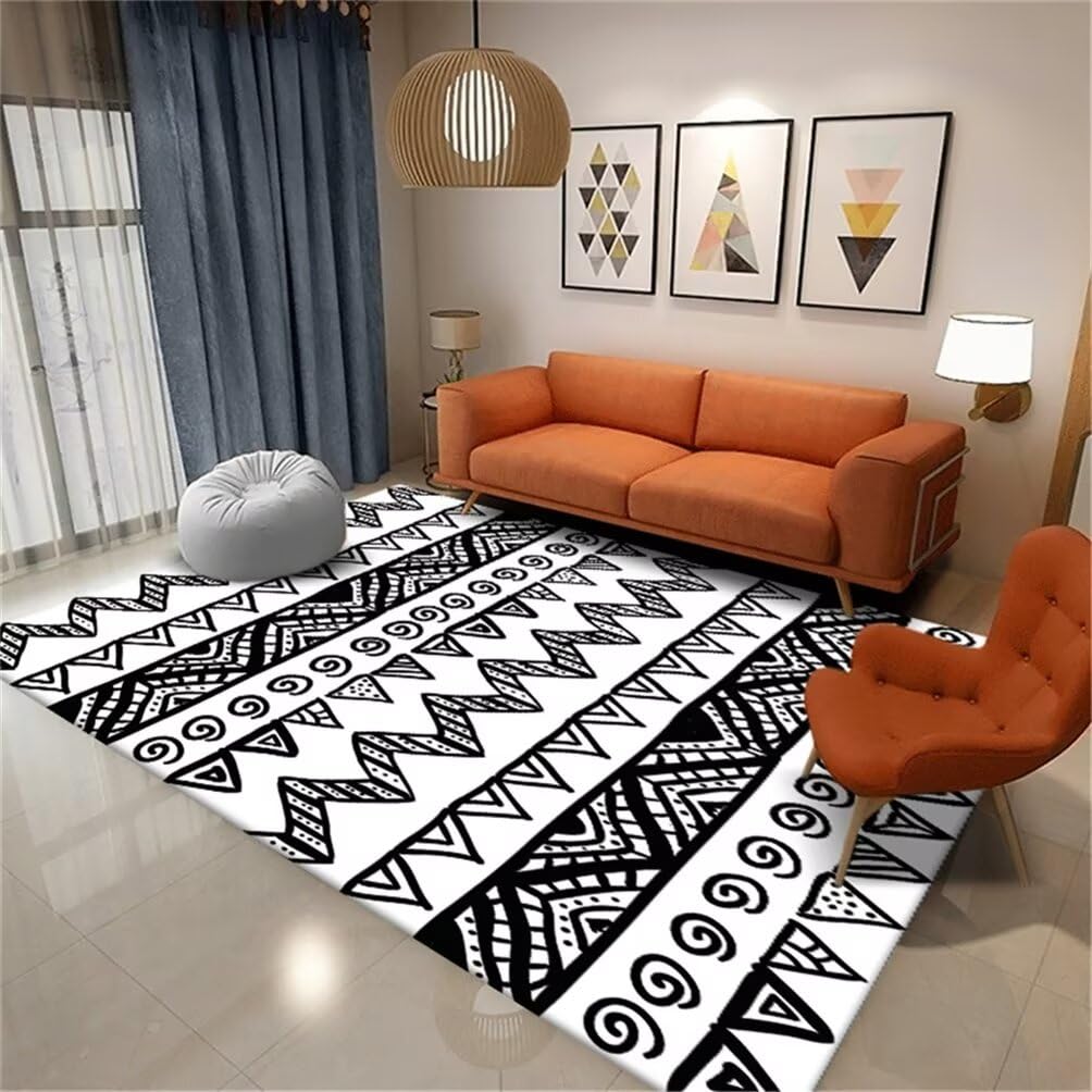 Tapis de sol enfant lavable 100x160 géométrique pour chambre