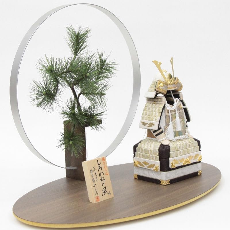 五月人形 木目込鎧 平飾り 木目込み鎧飾り 幅60cm（245to0557）鈴木國