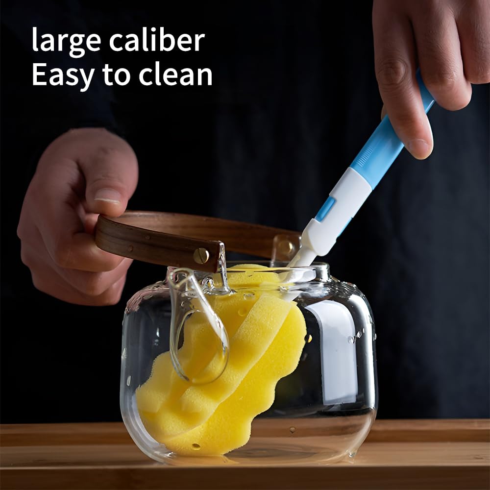 Teiera in vetro con colino, 800 ml, teiera per tè in fiore, con coperchio in legno per fornelli elettrici