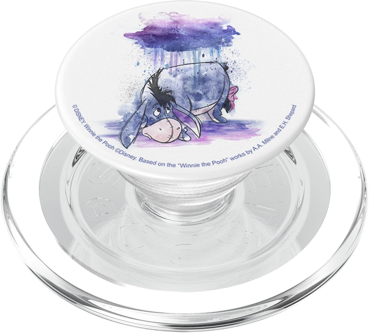 Disney Winnie The Pooh Eeyore Watercolor Rain Cloud PopSockets PopGrip for MagSafe