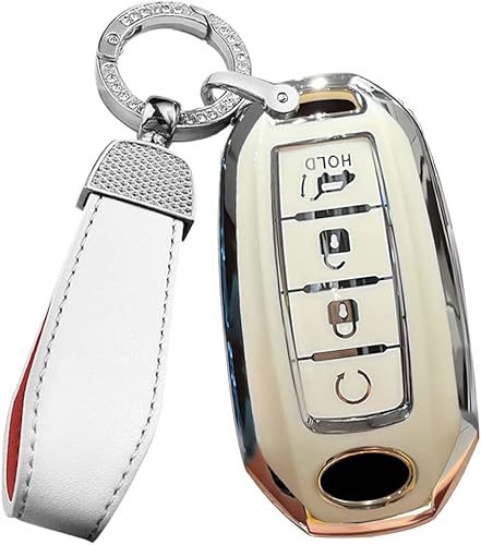 Miniatura 10 de ontto Funda para llave de automóvil inteligente de 4 botones para Infiniti Q50 Q60 QX50 QX55 QX60 2020 en adelante elegante funda para llave de