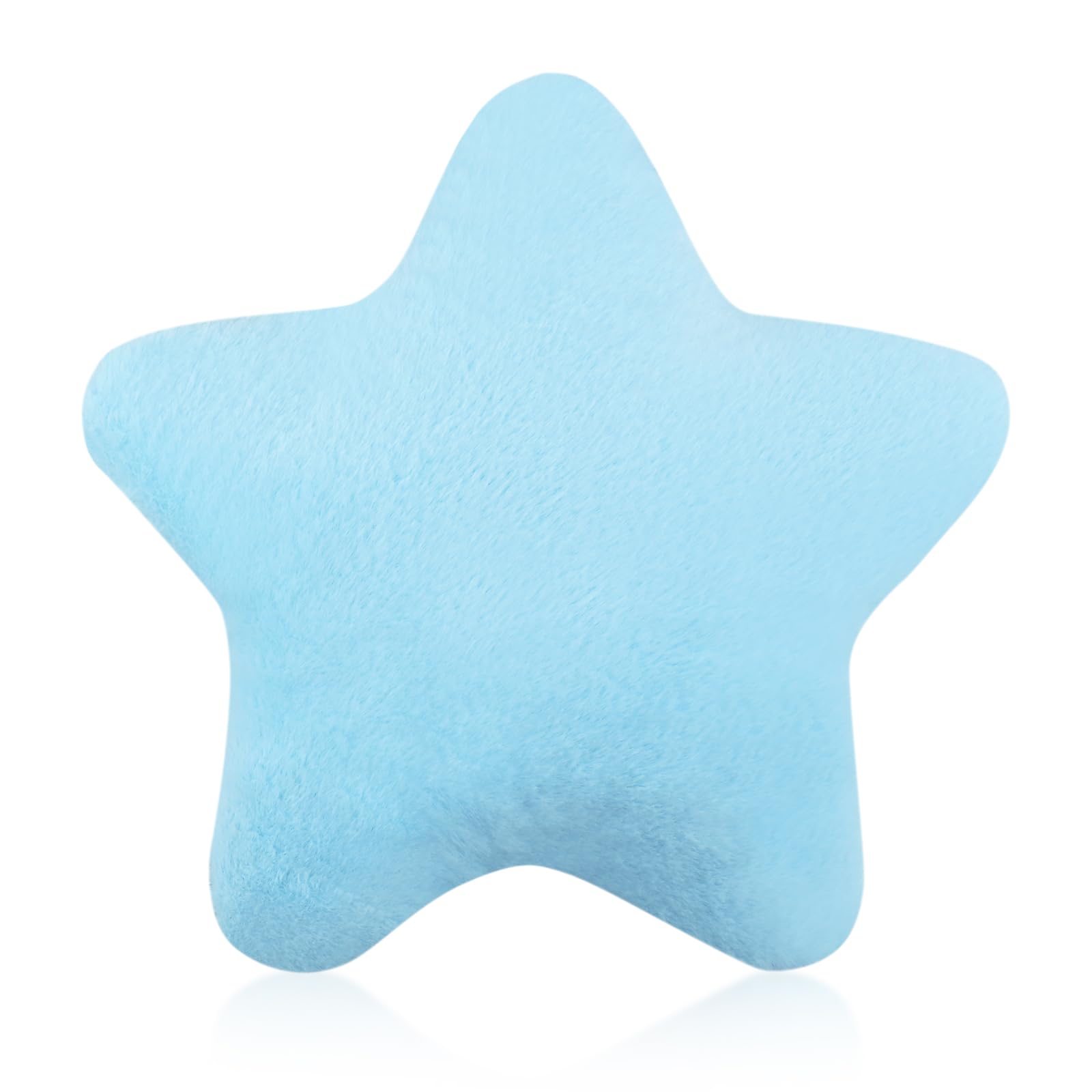 Fadcaer Cute Pillow Cushion Decorative Nursery Stuffed Throw Pillows 30cm Soft Plush Star Pillow Cushion for Kids Boys Girls Adults Car Home Chair Floor Bed Gift Reading Nook TV (Sky Blue)