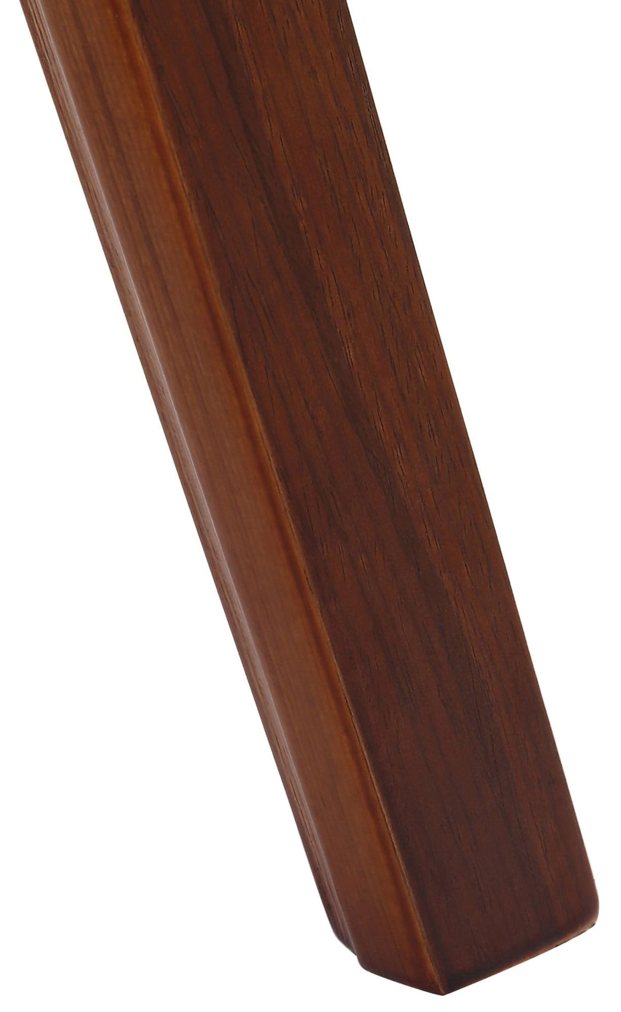CLP Silla De Visita Kingston En Símil Cuero I Silla De Madera con Respaldo Semi-Curvado I Butaca De Salón En Estilo Escandinavo, Color:Nuez/Crema