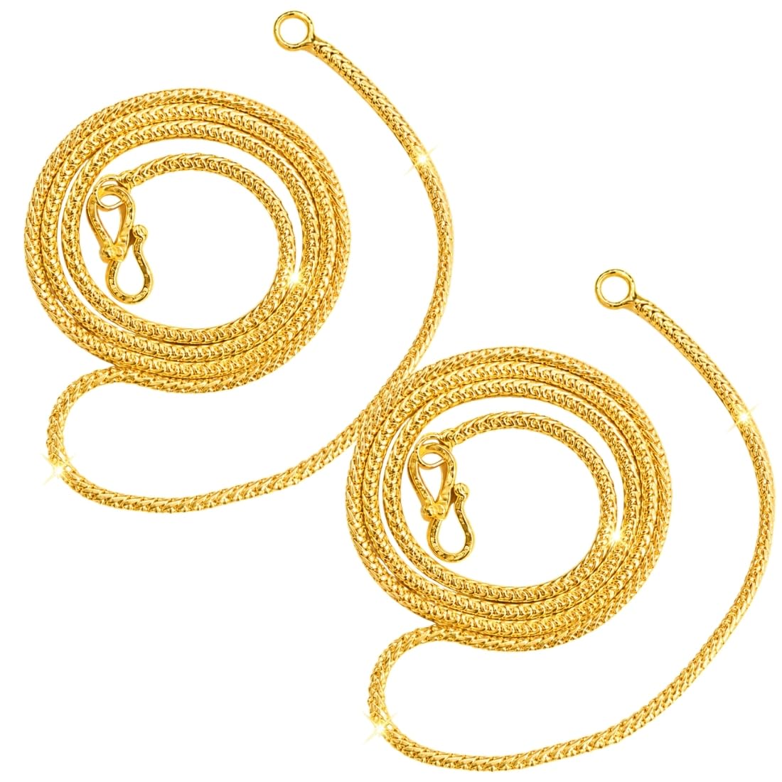 aanyacentric Gold Plating Chain Set of 1 for Men Women-picture-36