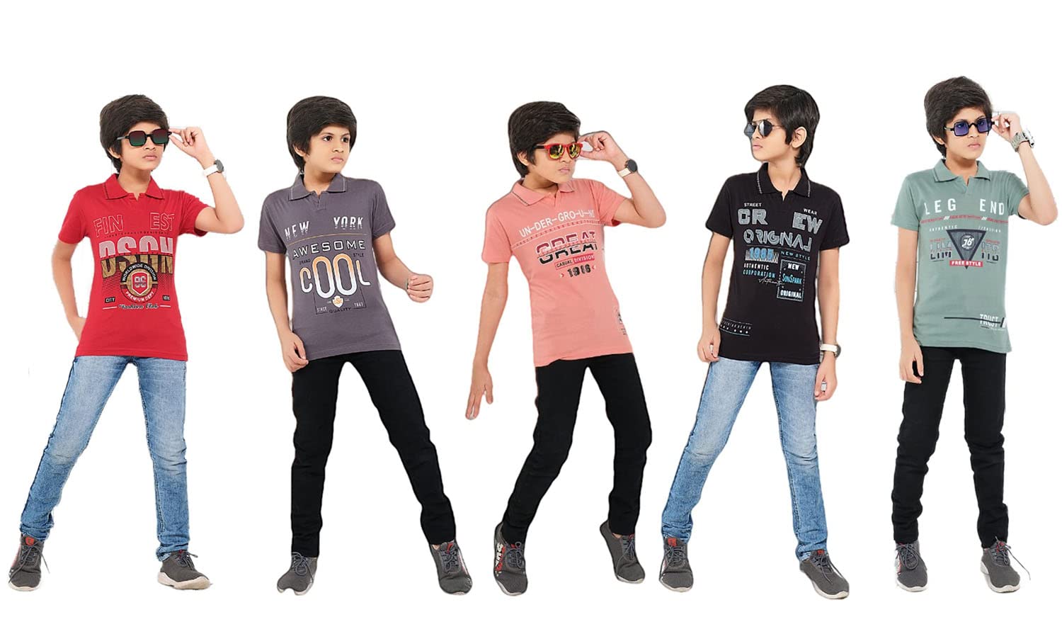 MITWA ENTERPRISES Boys Cotton Printed T-Shirt