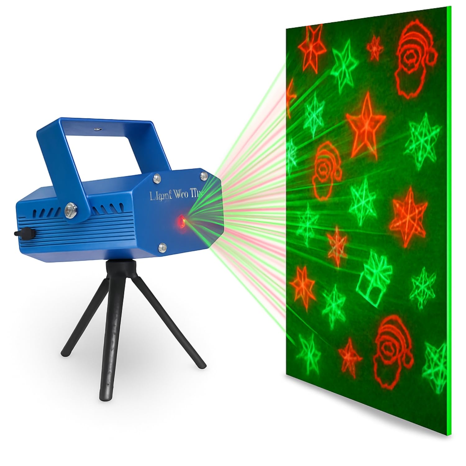 One94Store Christmas Laser Light Projector | Red & Green LED Laser with 12 Designs | Moving Pattern Projector with Tripod Stand, USB Cable & Adapter | for Home, Party & Festival Decoration-image-16