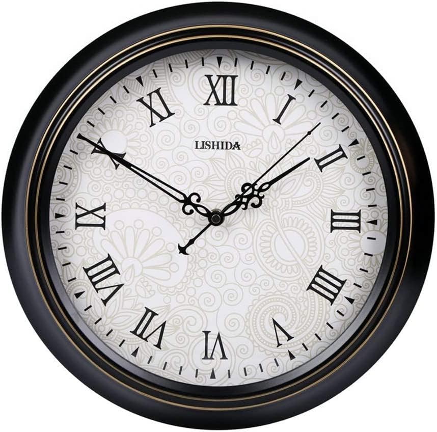 Retro Metal Wall Clock, Silent NonTicking Mechanism, Perfect for Home, Bedroom, and Kitchen Decoration