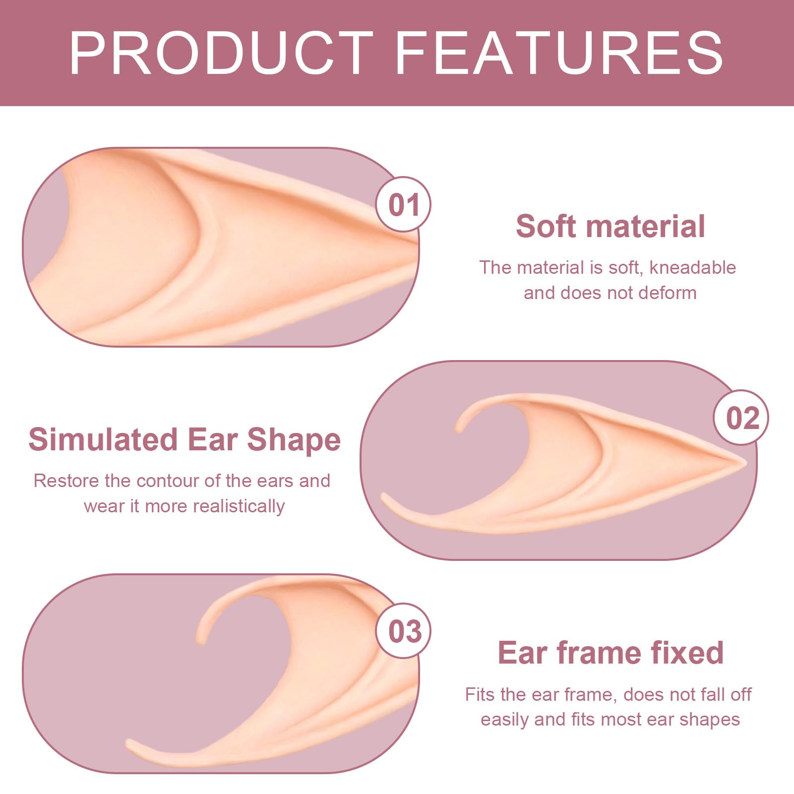 Lotnery Pixie Elf Ears for Adults - Image 3