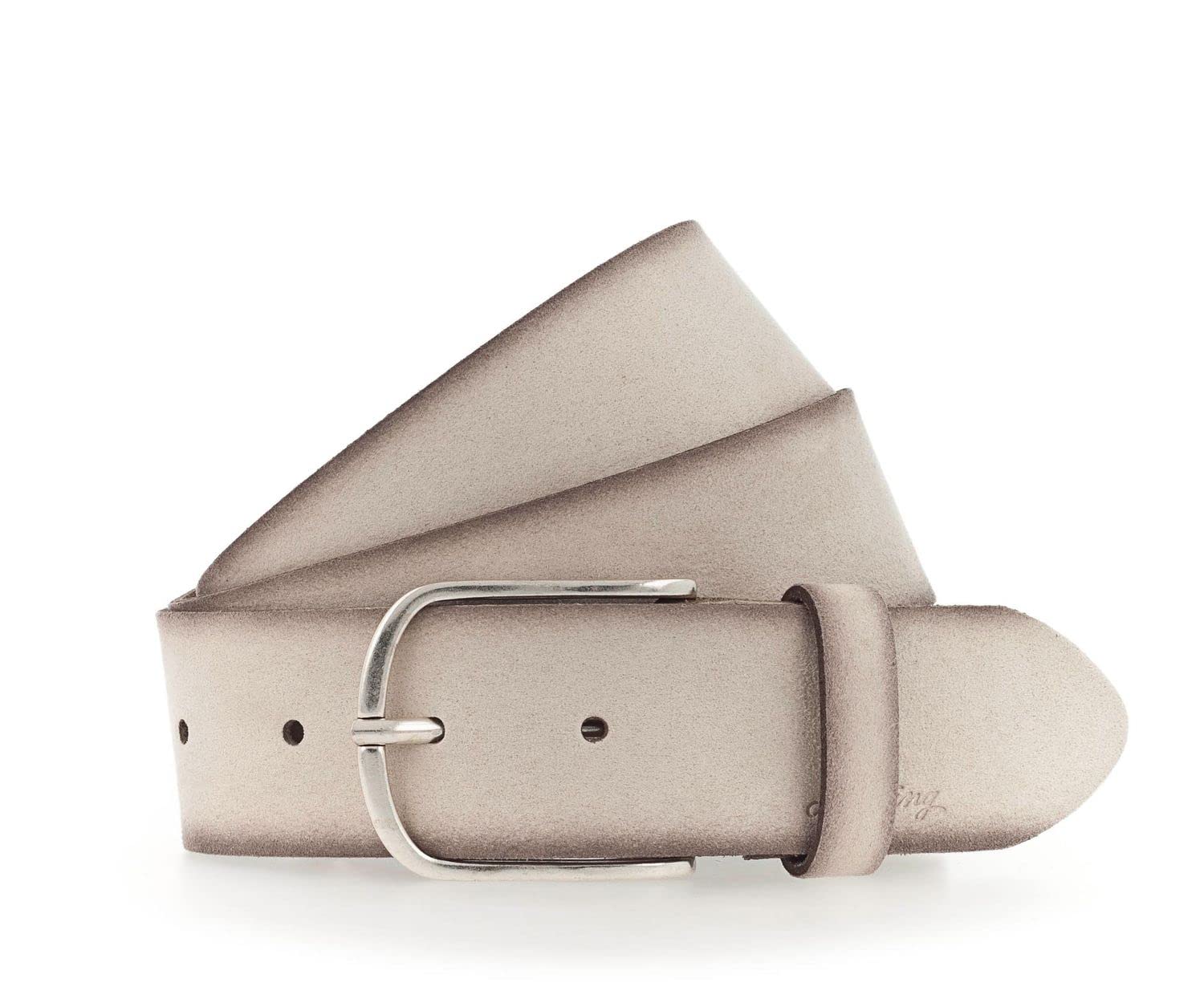 MUSTANG Leder Gürtel Women Leather Belt W95 Cream beige