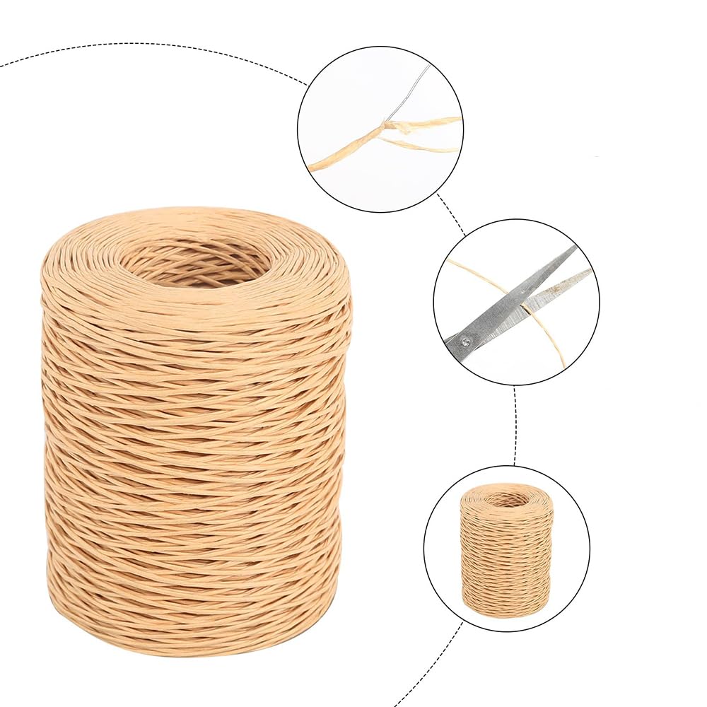 Filo Di Carta Per Bouquet - 200 Metri, Spessore 2mm, Per Fiori, Regali E Artigianato - Foto 3