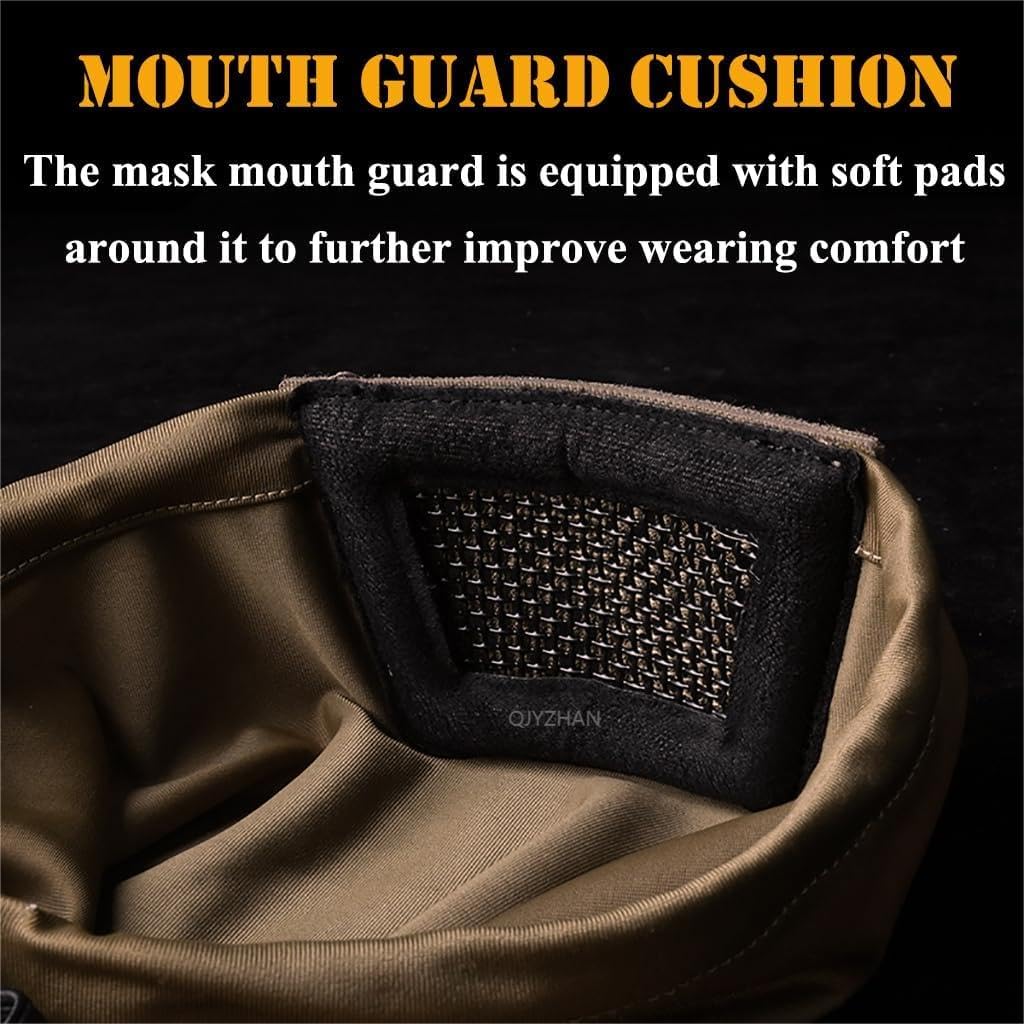 Mise A Niveau Balaclava Airsoft Mesh Mask, Tactical Airsoft Masque De Protection Totale du Visage Ninja Style Outdoor Guard Réglable Mesh Mask