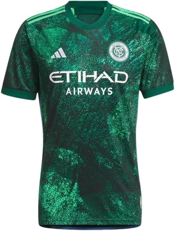 adidas Men's Soccer New York City FC 2023 Third Jersey - A Parks and Rec-Inspired NYC FC Shirt, AEROREADY (Large)