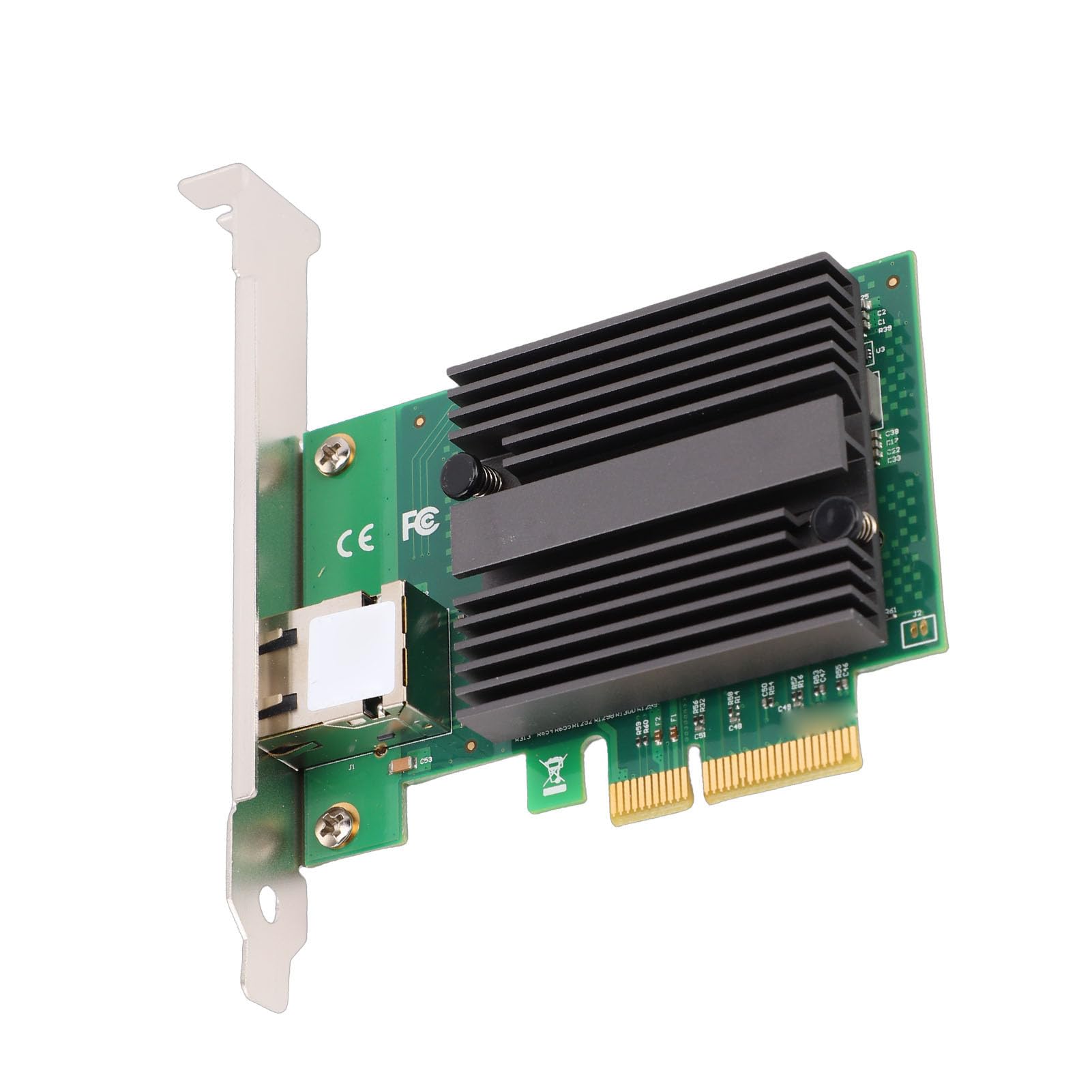 Generic Scheda di Rete Ethernet PClex4 Velocità Multiple Adatta a Vari Scenari di Comunicazione di Rete Plug and Play per Server Desktop Router NAS 1 Porta RJ45