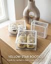 EAZYLAYERS Baby Booties for 3–9 Months | Soft Cotton Anti-Slip Infant Shoes with Cute Star Design | Comfortable Newborn Baby Shoes for Boys & Girls gallery image