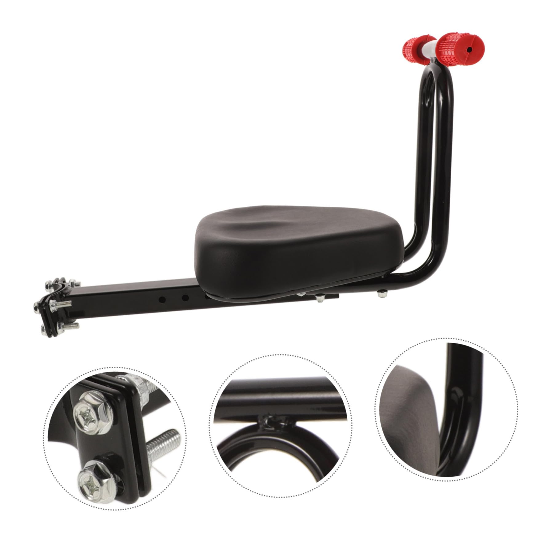 UPKOCH Asiento Infantil para Bicicleta de Montaña, Negro Reposabrazos