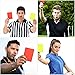 Galepromot 10Pcs Red Yellow Referee Card Set Sports Soccer Referee Warning Cards for Football Soccer Coach and Referee Scorebooks