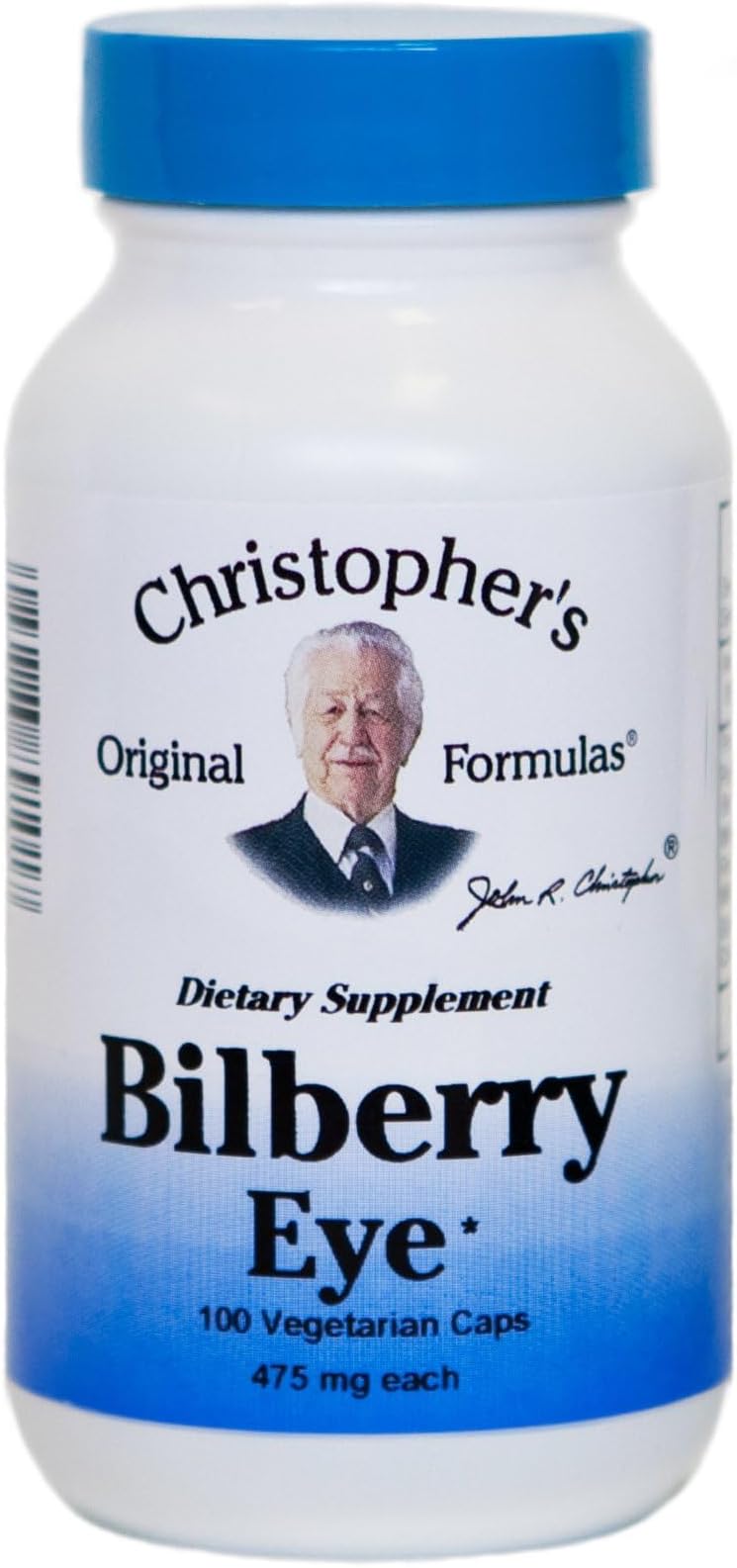 Christopher's Original Formulas Bilberry Eye – 435 mg, 100 Vegetarian Capsules – Herbal Blend to Support Eye Health & Antioxidant Intake