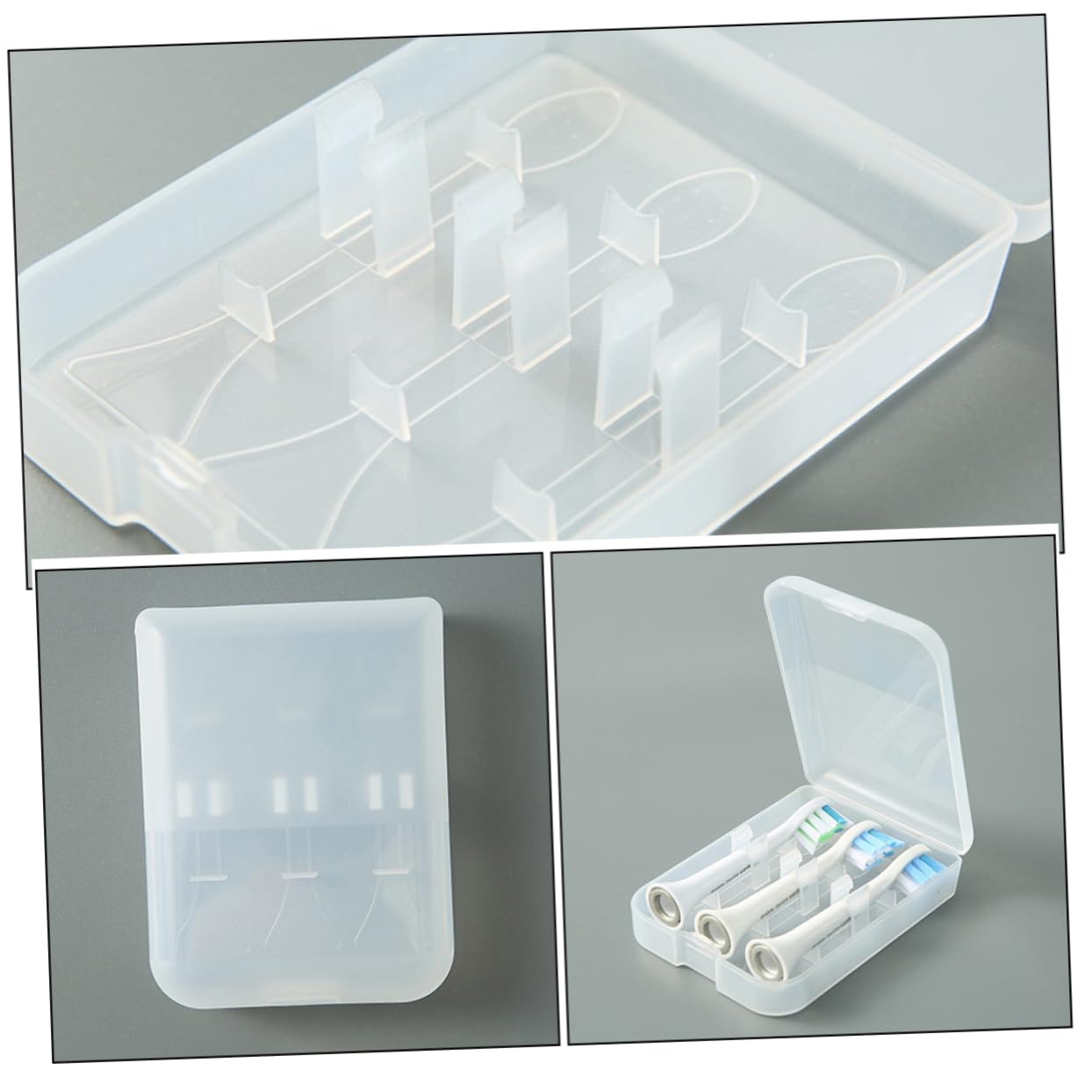 Didiseaon 5 Set Scatola Porta Testine Per Spazzolino Da Denti Scatole Porta Testine Per Spazzolino Da Denti Accessori Per La Custodia Custodia Per Esterni Per e 4 pezzi * 5