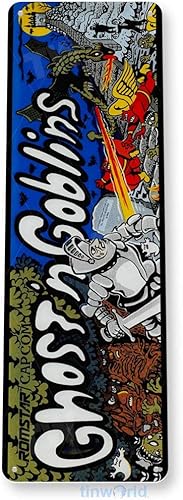 Miniatura 3 de Tinworld Letrero de estaño Ghost N Goblins Arcade Game Room Marquesina Decoración de metal Retro Consola A404